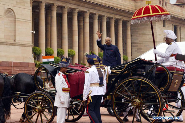 Kovind sworn in as new Indian president