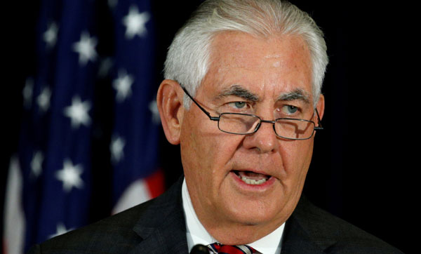 Tillerson to raise US human rights concerns in Philippines