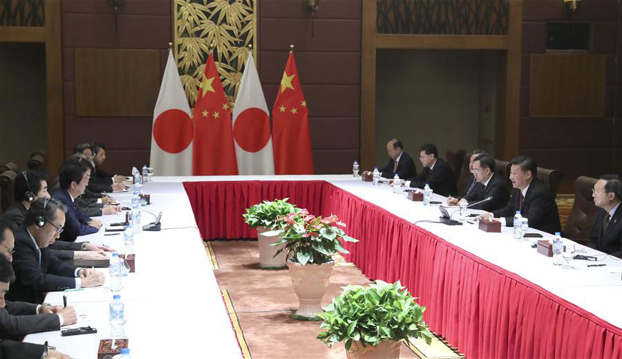 Xi urges Abe to take more practical actions to improve China-Japan ties