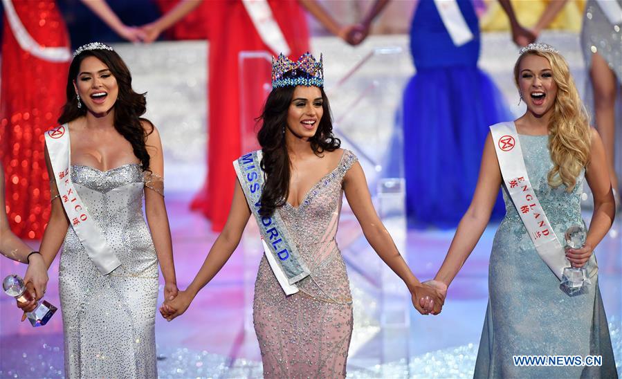 India's Manushi Chhillar crowned Miss World 2017 in Sanya