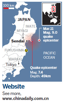 7.4-magnitude quake rattles Japan