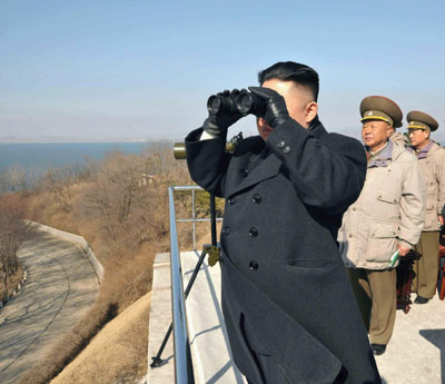 Kim Jong-un watches KPA military drill