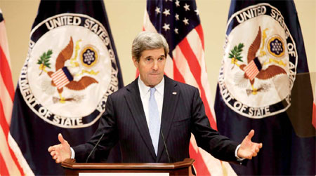 Kerry defends US foreign policy spending