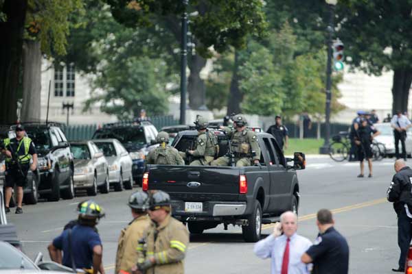 Gunfire forces brief lockdown at US Capitol