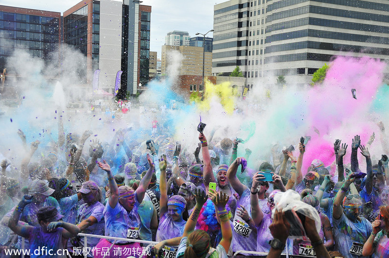 Color Run in Birmingham, Alabama