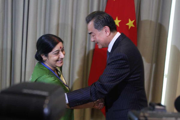 China-India bilateral meeting at UN