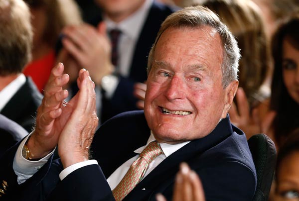 Ex-president Bush still in hospital