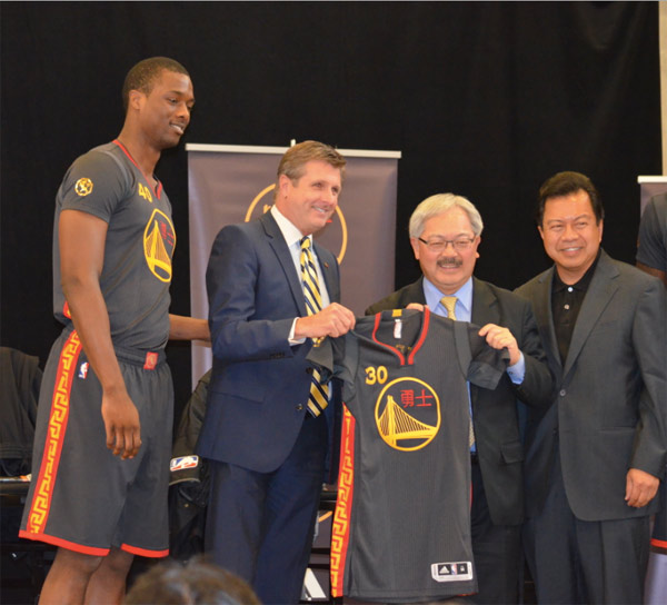 Golden State Warriors celebrate Chinese community with new uniforms