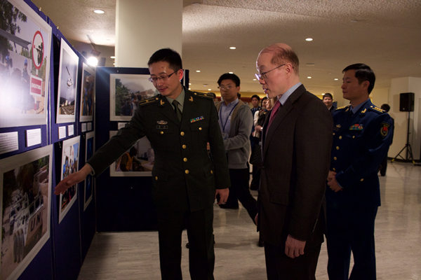 Photo exhibit hails Chinese peacekeepers