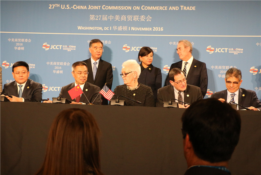 China, US sign MOUs at 27th JCCT