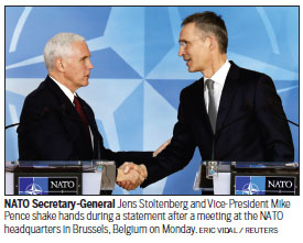 EU welcomes Pence assurance of support