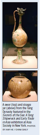 Tang Dynasty shipwreck treasures shown in NYC