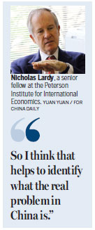 Lardy: China's debt not so scary