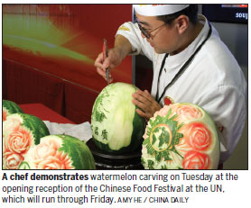 At UN, Peking duck to sticky rice at food fest
